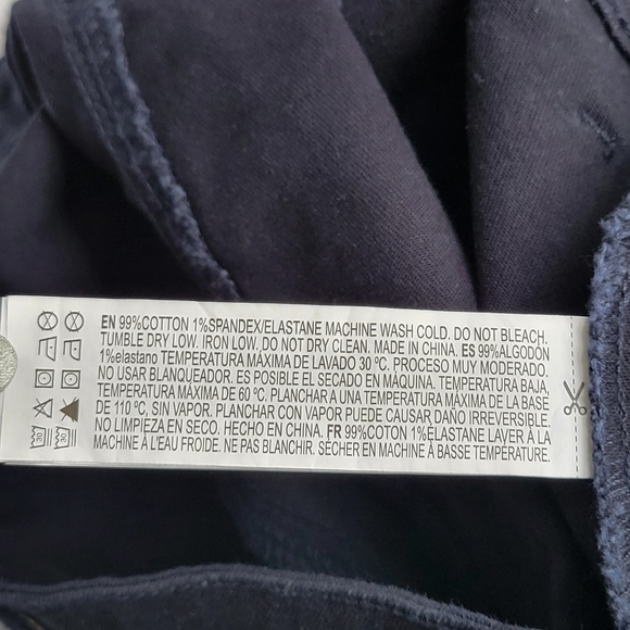 Forever 21 Button Mini Skirt Cotton Navy Blue 30 - Picture 5 of 5